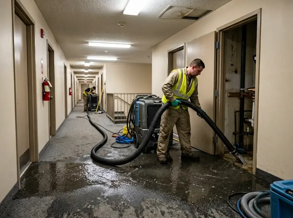 multi-unit-apartment-hallway-f-005 — frequently asked questions, Emergency Burst Pipe Water Extraction & Removal in Fair Lak…